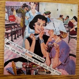 W.A.P. Lyric coaster